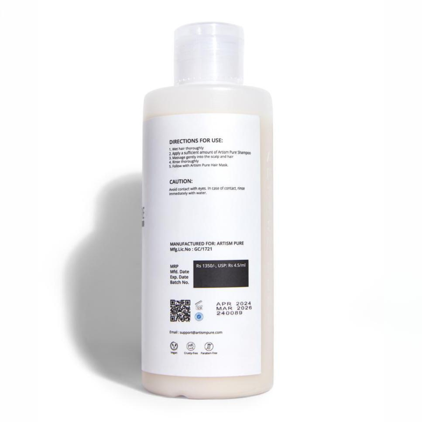 Artism Pure Ceramide Infused Shampoo And Conditioner